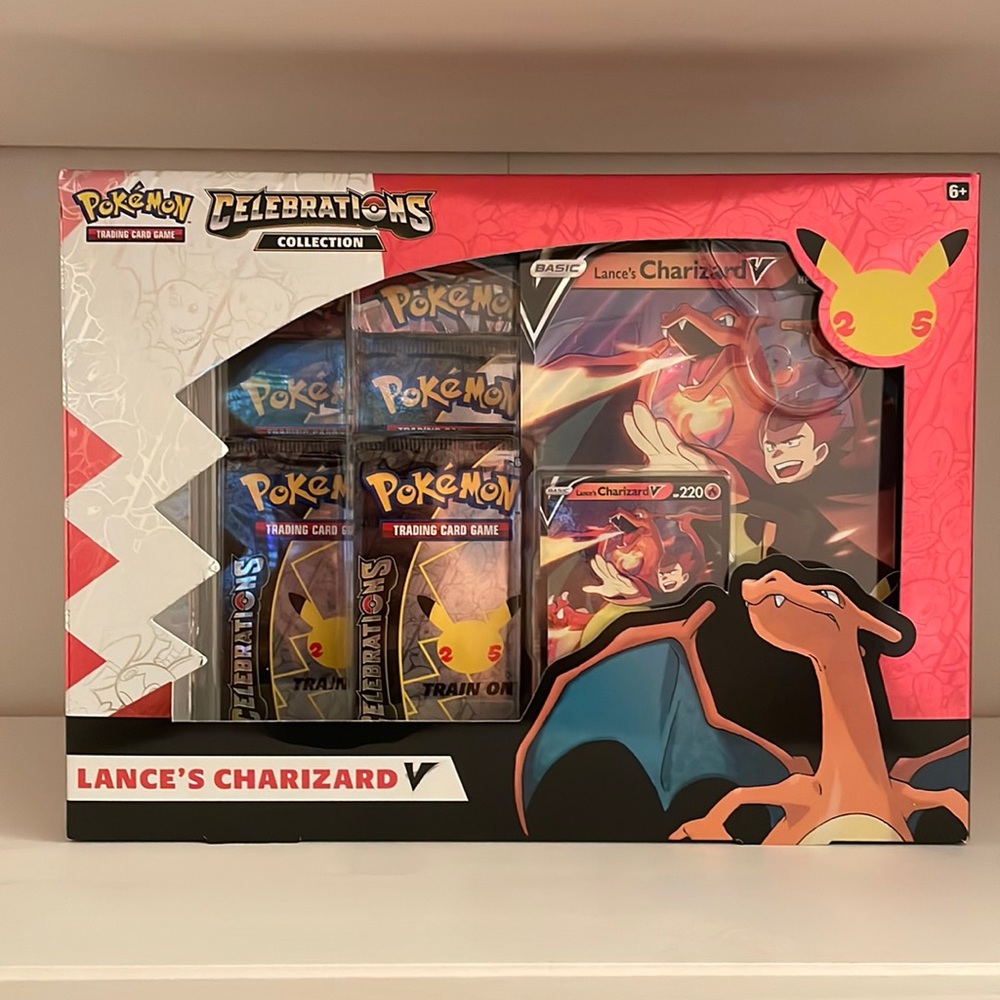 Brand New Lances Charizard Celebrations Pokemon Box